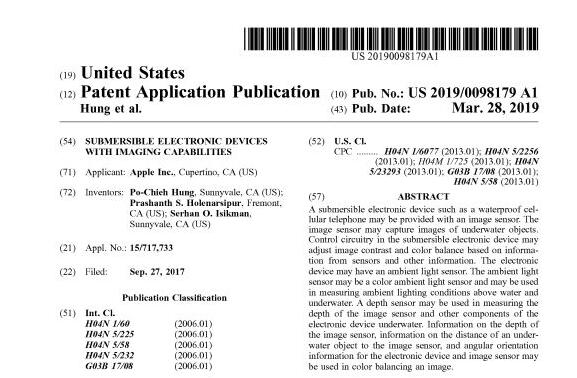 iPhone將增水下攝影功能？蘋果又一新專利曝光