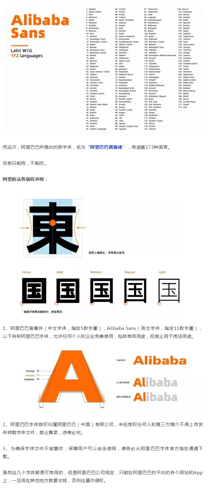 阿里巴巴官方發(fā)布免費(fèi)商用字體，關(guān)于字體版權(quán)，你都知道多少？