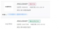 Angelababy不是一個(gè)女星！而是百余件商標(biāo)名稱！