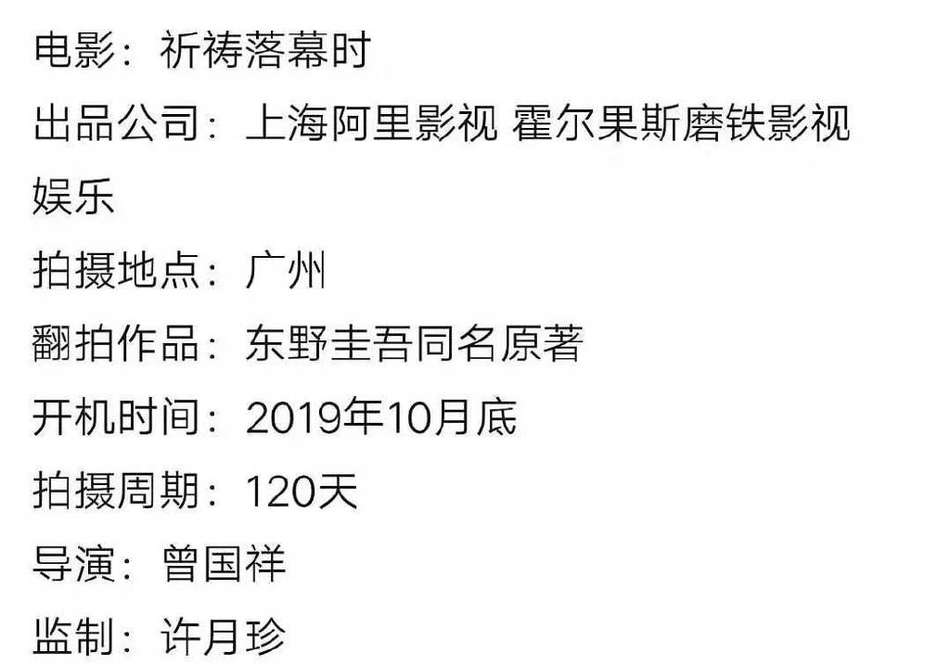 曾國祥否認買下東野圭吾《祈禱落幕時》版權