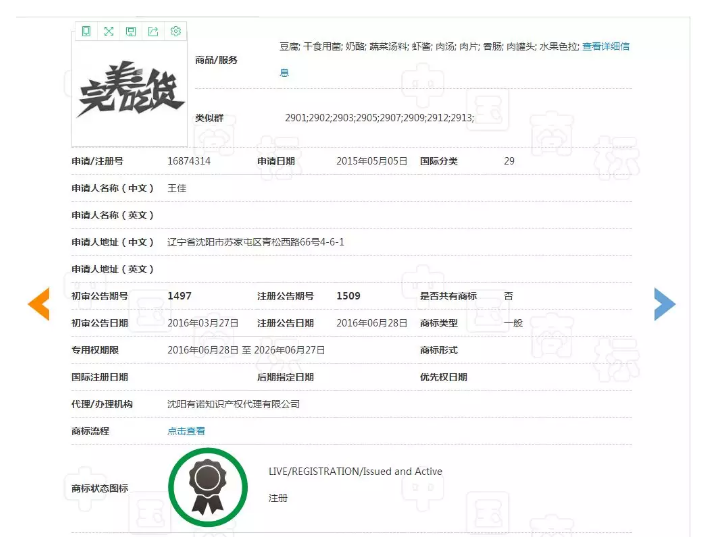 “完美吃貨”不完美，注冊(cè)商標(biāo)被駁回！