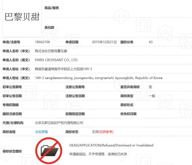 韓國企業(yè)“巴黎系”商標不允注冊，英文商標或?qū)o效，須考慮法律