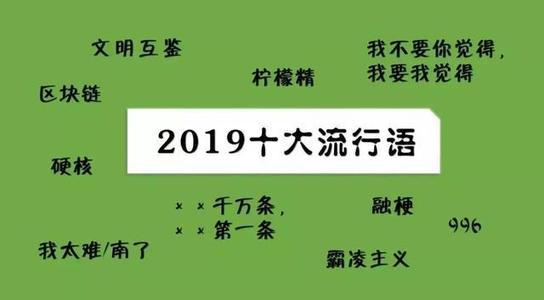 2019年十大流行語出爐，有的已被搶注成商標(biāo)，快看還有哪些漏的