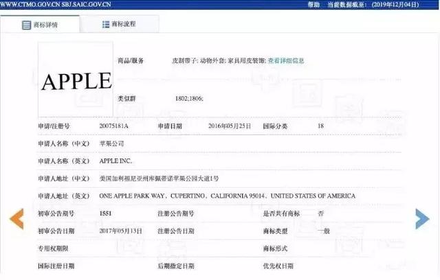 美國蘋果輸給中國蘋果，兩件商標不予注冊！