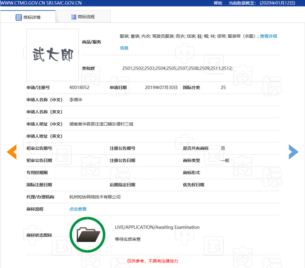 “武大郎”商標因烈士被駁回？烈士姓名禁用商標