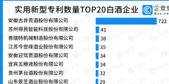 實(shí)用新型專利TOP20：古井貢酒一騎絕塵，有效實(shí)用新型專利722件