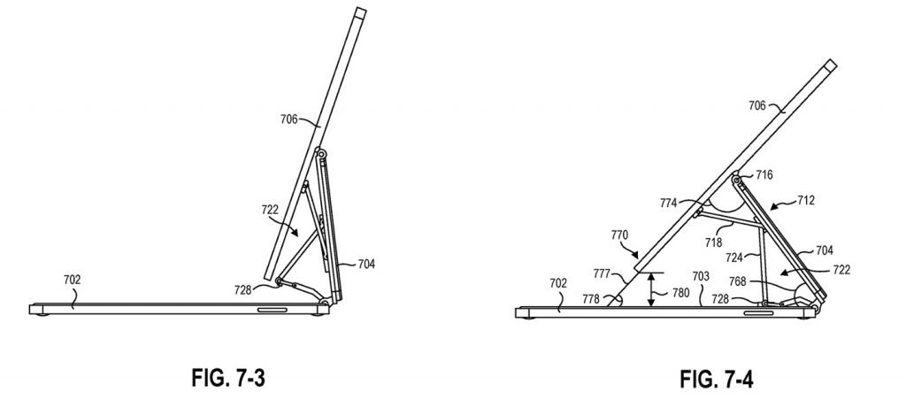 2021年7月28日微軟 Surface 新專利曝光，類似蘋果 iPad 妙控鍵盤設計