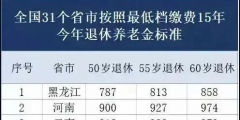 繳納社保15年能領多少錢(15年社保退休工資表)